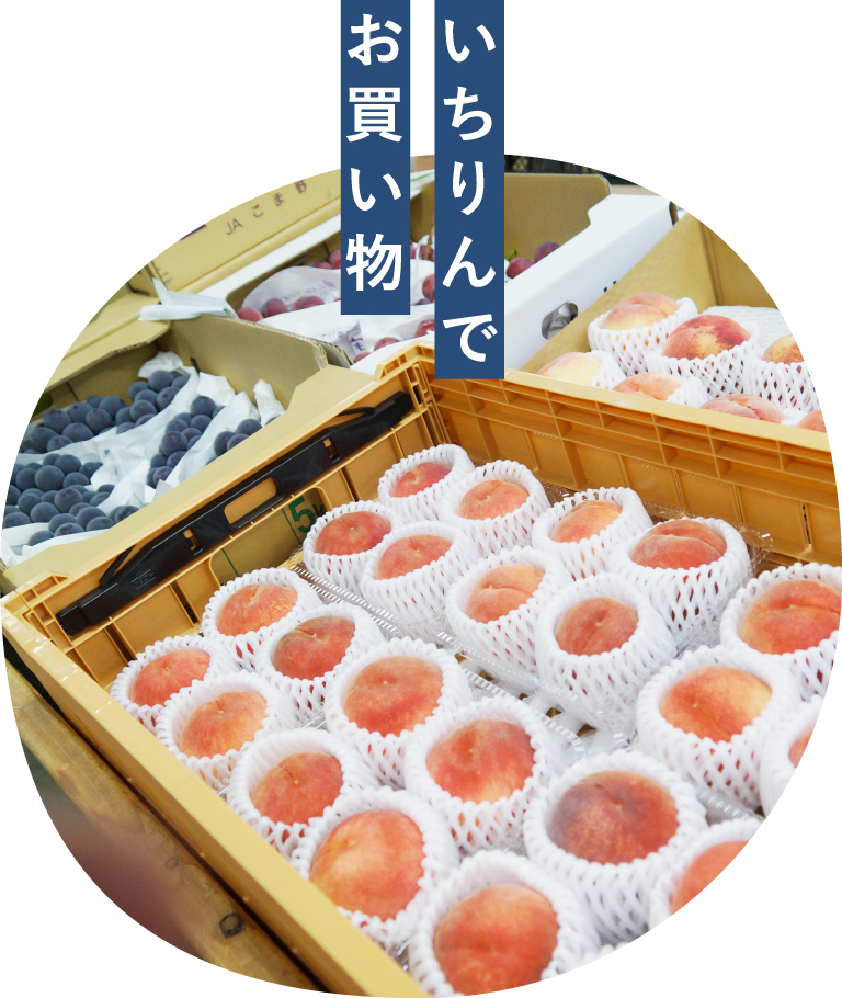 イメージ図／食品市場でお買い物